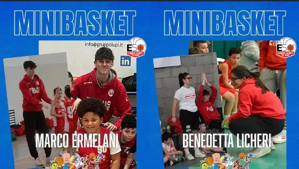 IL MINIBASKET RIPARTE CON LE CONFERME DI MARCO ERMELANI E BENEDETTA LICHERI