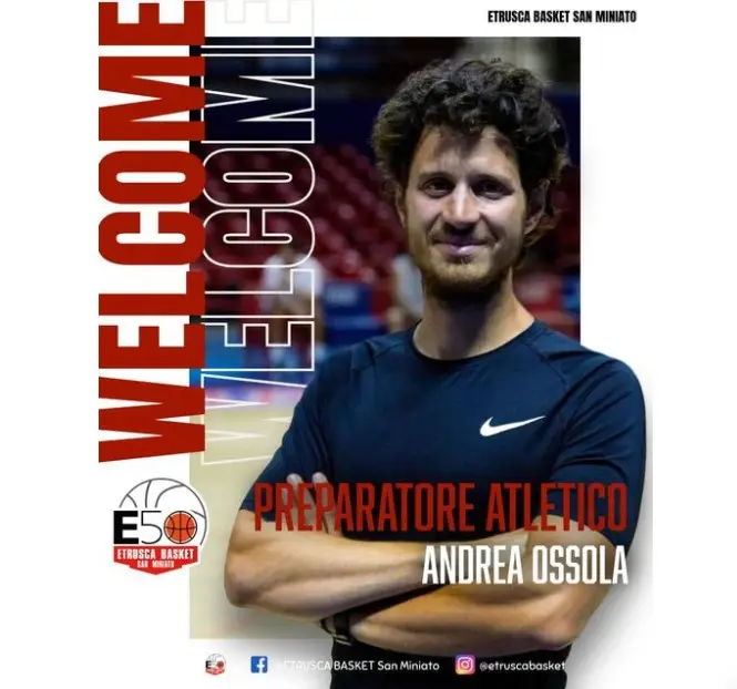 ANDREA OSSOLA È IL NUOVO PREPARATORE ATLETICO DELL’ETRUSCA