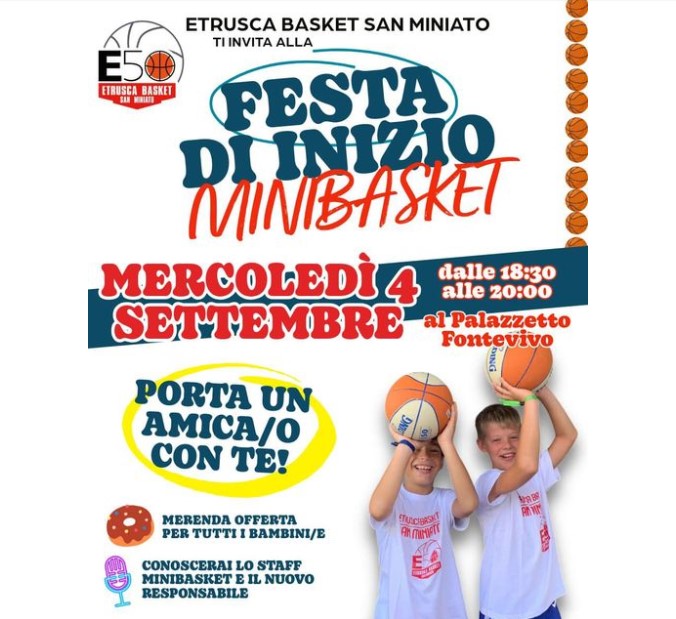 FESTA DI INIZIO MINIBASKET